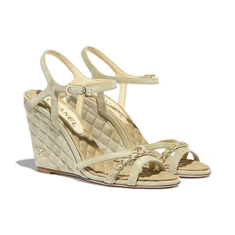 sandales chanel 2024|chanel suede sandals.